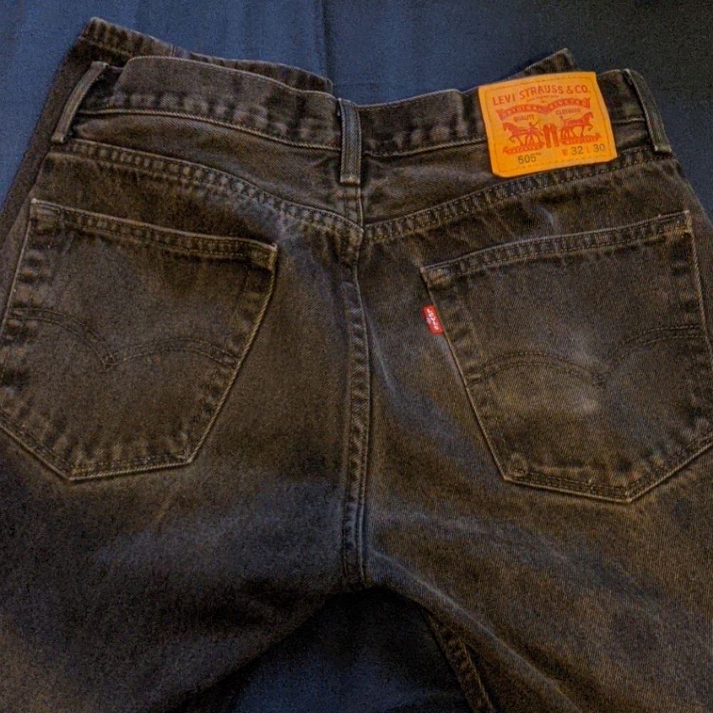 Vintage Levi's 505 black wash